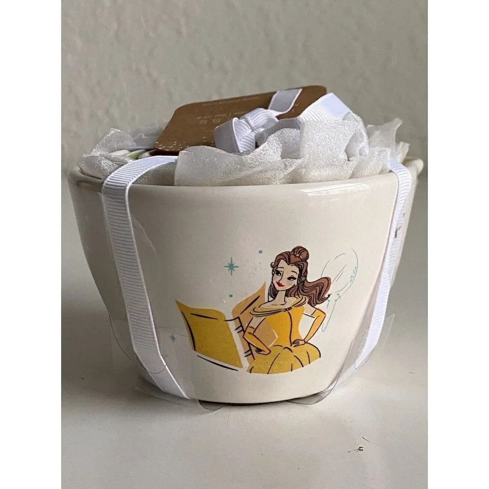 Set Of 4 Rae Dunn Disney Princess Measuring Cups Belle Tiana Cinderella Ariel